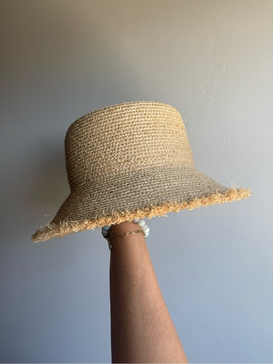 Lenny Straw Bucket Hat - Natural M main image 7